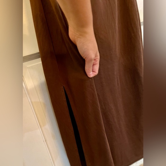 RESERVED Brown Spaghetti Strap Dress, Size S - Picture 5 of 6